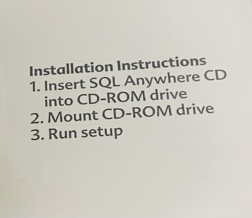 SQL Anywhere Studio Linux v9.0 Developer Edition (2004) Sybase CD Excellent Rare