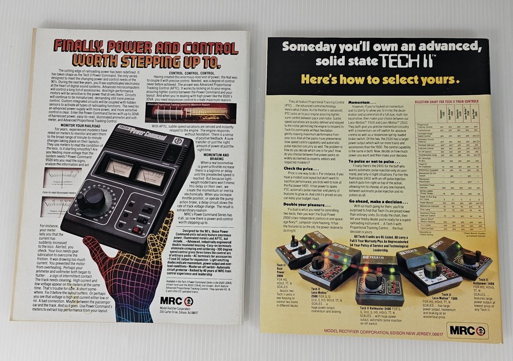 Model Railroader Train Magazines, April 1992 & October 1992