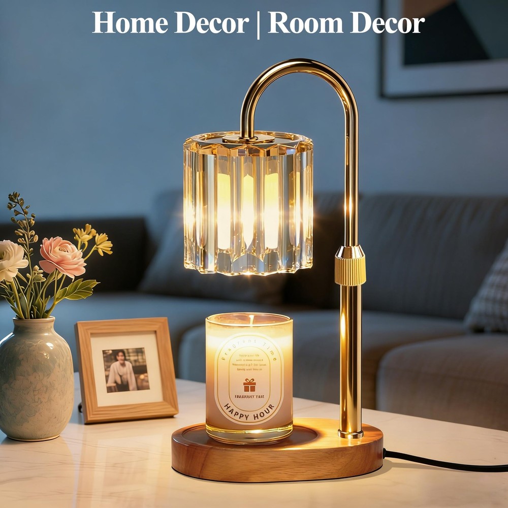 Candle Warmer Lamp, with Timer Dimmer Adjustable Height, Home Decor, Room Dec...