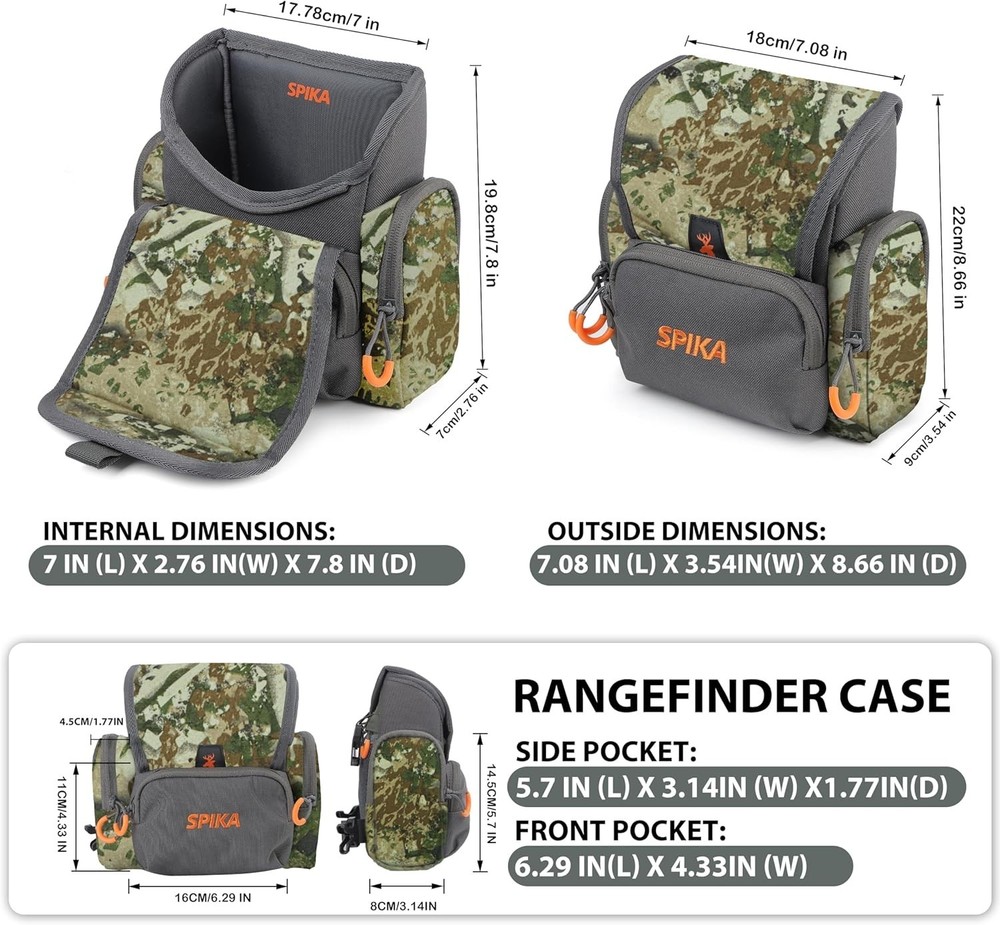 Binocular Harness Chest Pack: Bino Case with Rangefinder Pocket