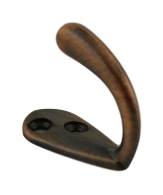 (12 Pack) Venetian Bronze Single Coat and Hat Hook