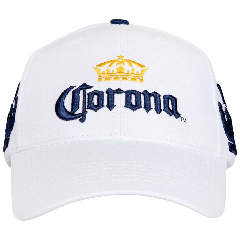 Corona Extra Crown White Adjustable Strapback Hat White