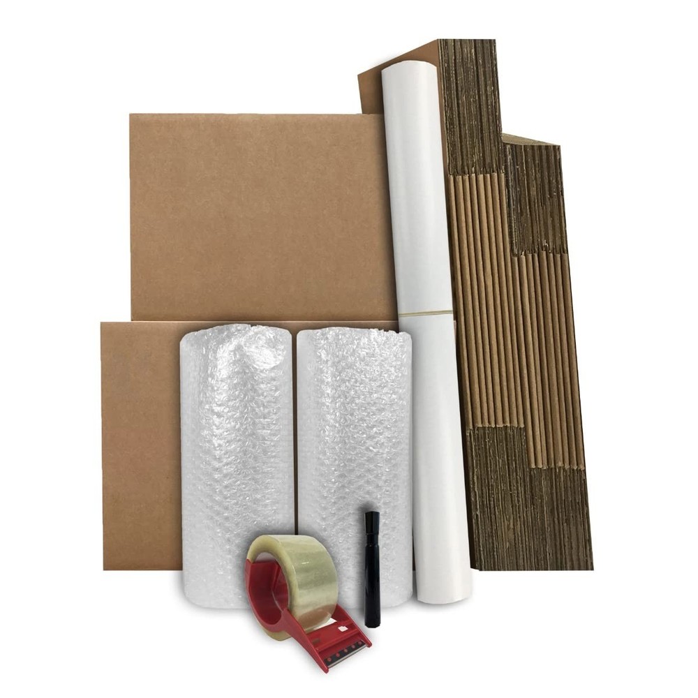 UBMOVE Basic Moving Boxes Kit #1, 1 to 2 Brown