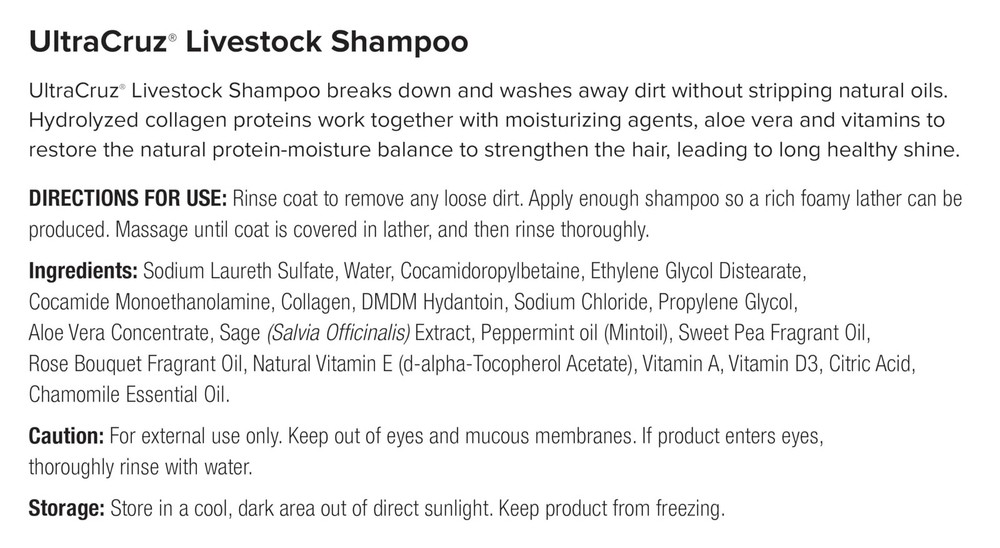 ® Livestock Shampoo, 32 oz