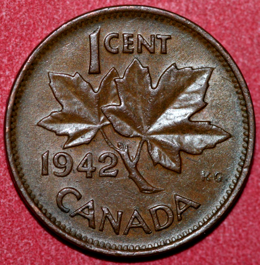 Canada  1942     Cent     King George VI   19mm