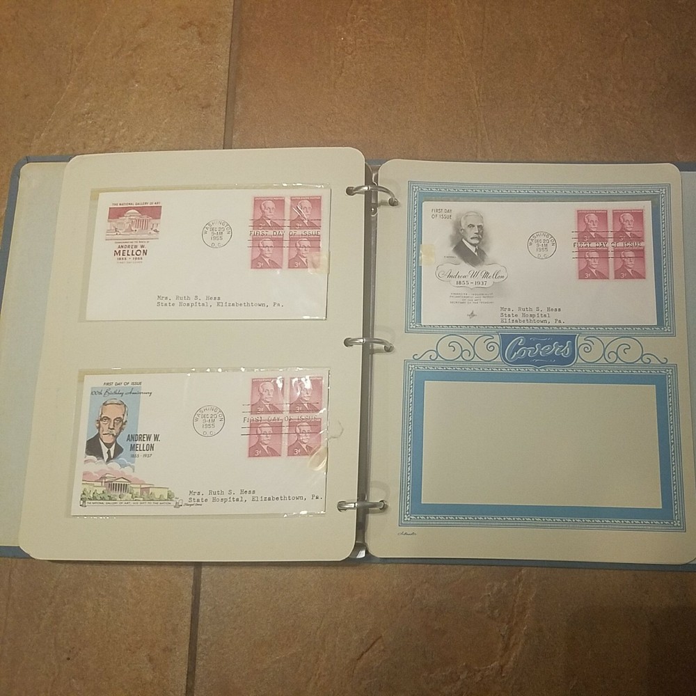 45- 1955 First Day Issue Covers Certified Mail Theodore Roosevelt Susan Anthony