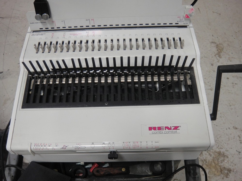 Renz Combi Comfort Typ 34 Punching & Binding Machine