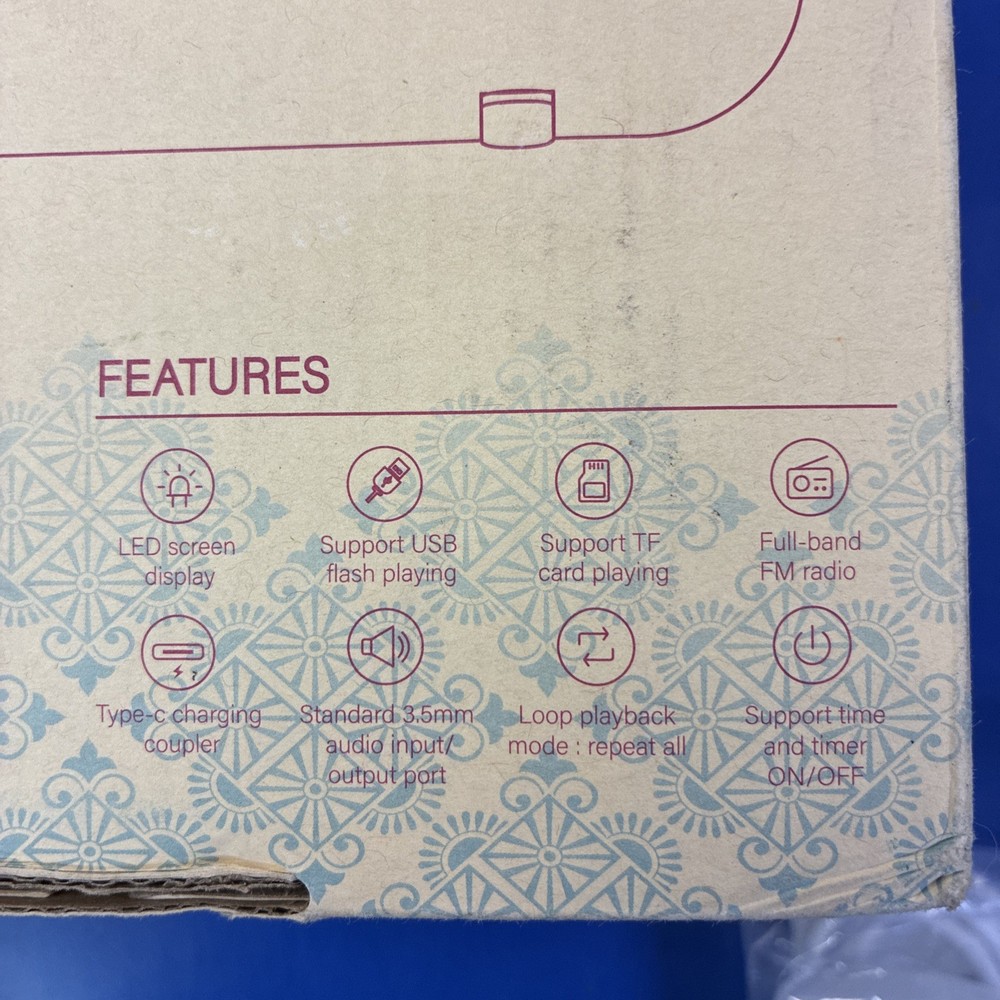 Portable CD Player - Lilac FM Tuner - Remote Control - Bluetooth