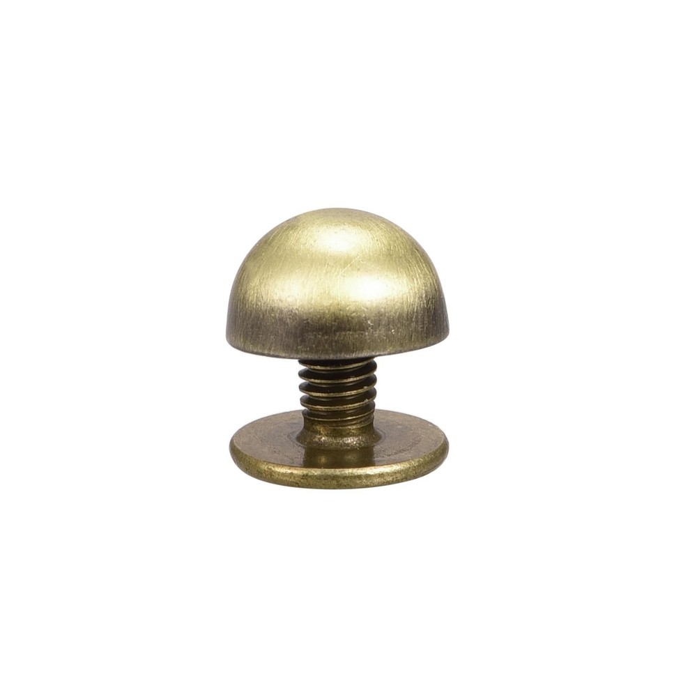 8x5mm Screw Back Rivets Solid Round Head Leather Studs Bronze Tone 20 Sets