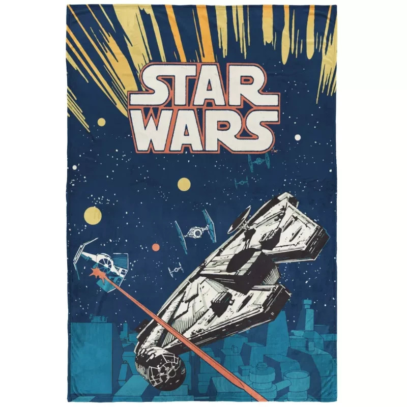 Star Wars Bed Blanket Twin Size NEW