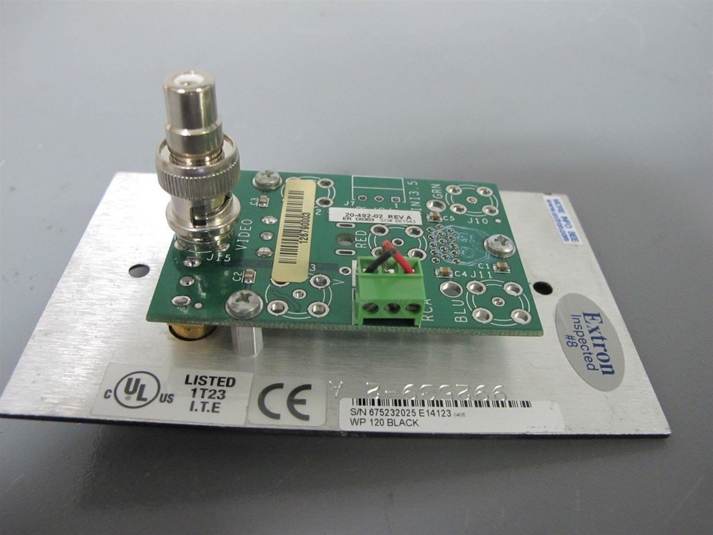 Extron WP 120 Black Wall Module Plate