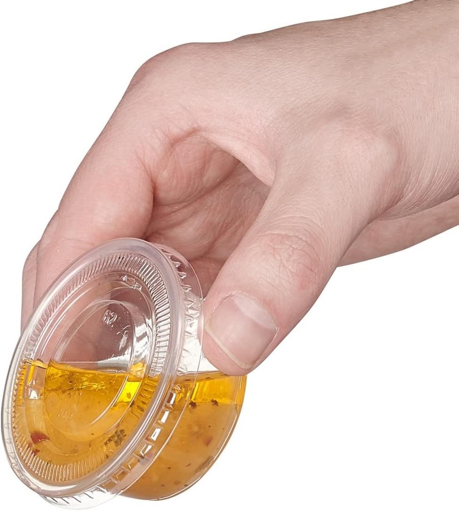 2 oz Jello Shot Cups with Lids 100 Count Clear Portion Cups