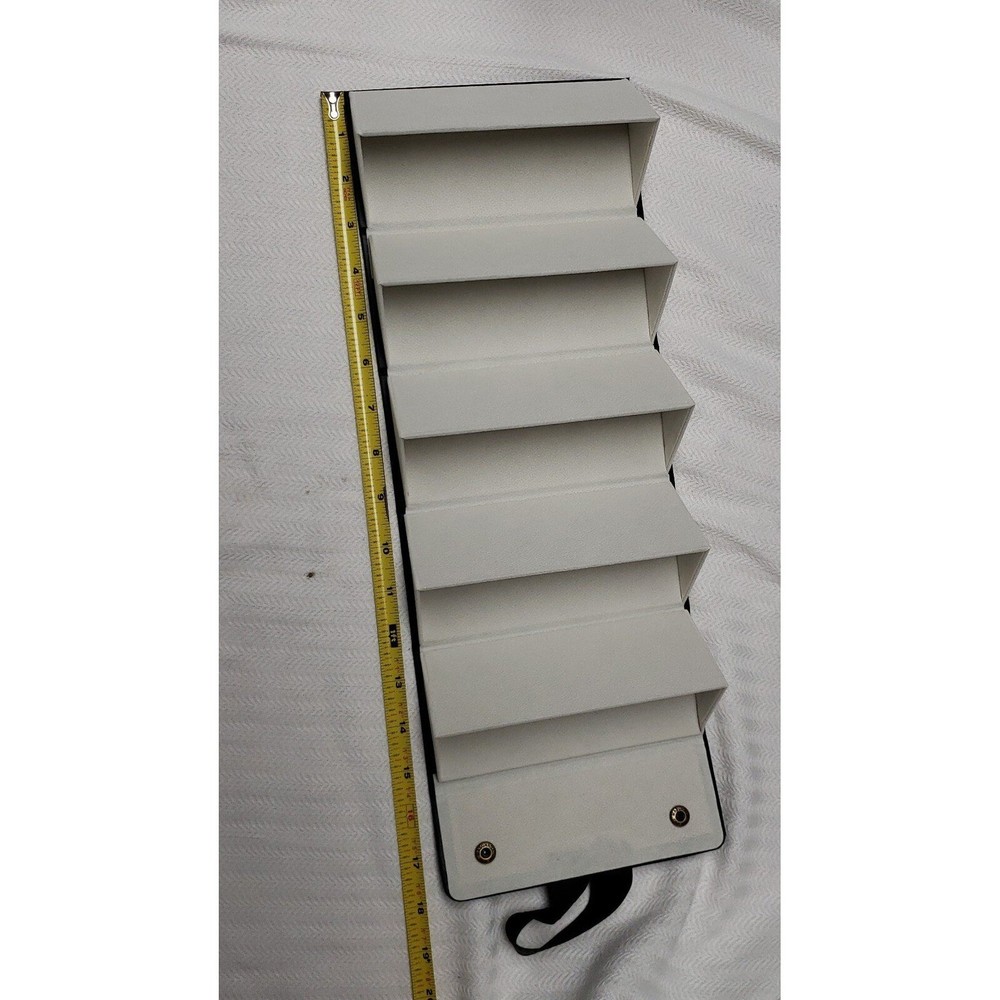 Eyewear Storage Travel Case Black with white sections