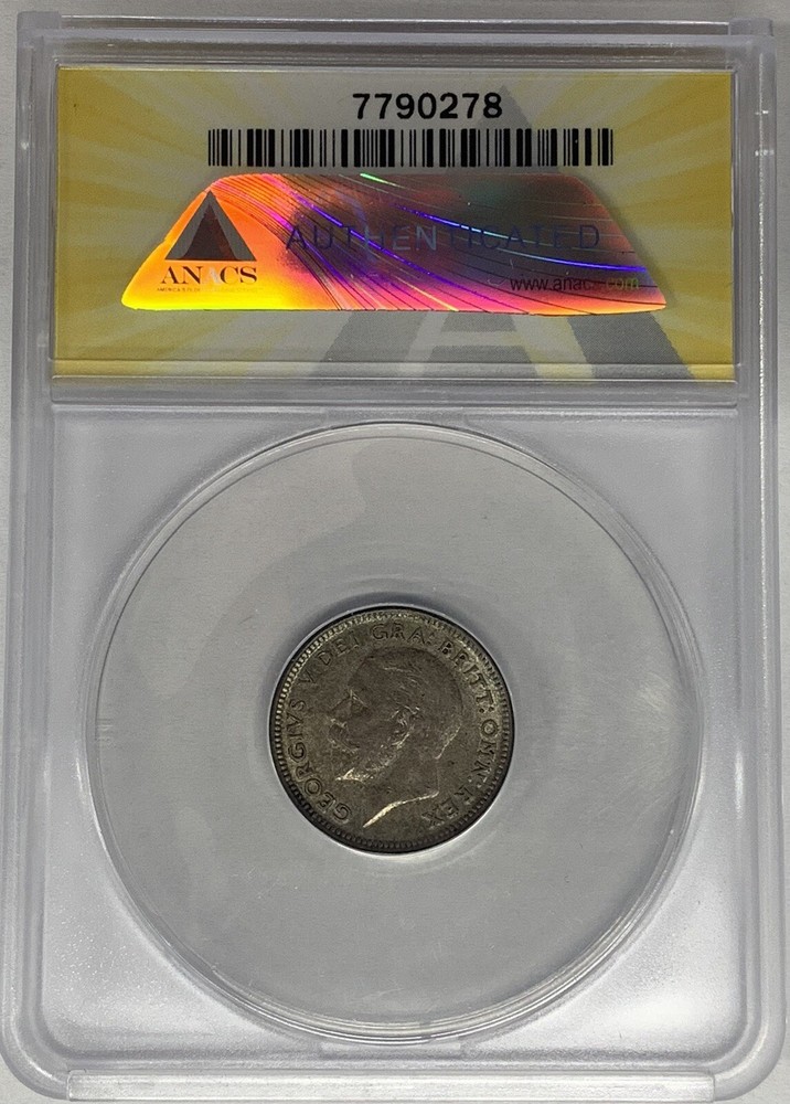1926 Great Britain 6 Pence ANACS MS 63