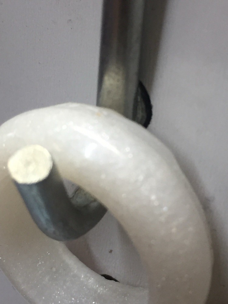 Handmade White Sparkle Resin Ring