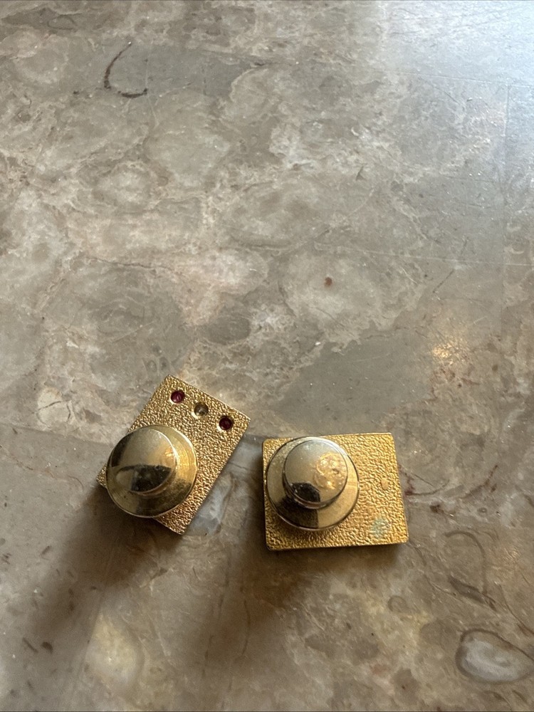 "Vintage" SPERRY UNIVAC 25 Year & Genuine Diamond & Ruby Pins