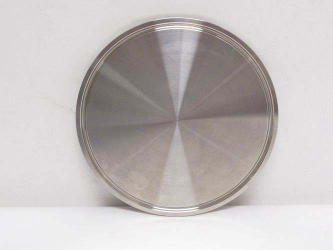 190603 New-No Box; CSE 11P795 Solid End Cap; SS-304; Size: 4" Clamp