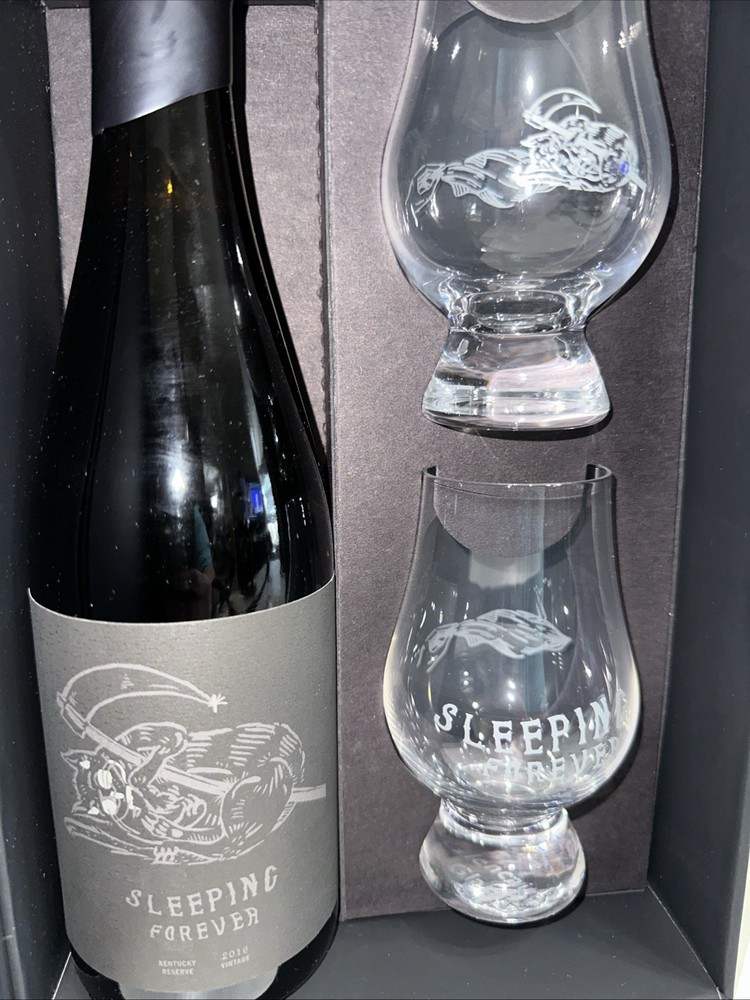 The Veil Brewing - Sleeping Forever Glass Set w/ Box And Empty Bottle 2016