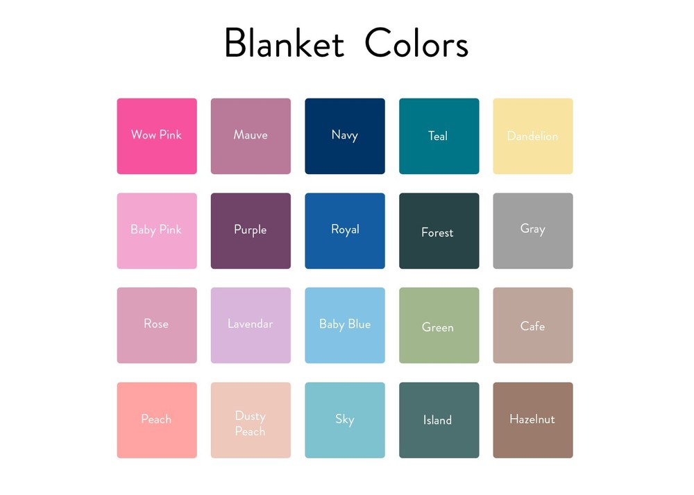 Personalized Name Minky Blanket for Boy or Girl 