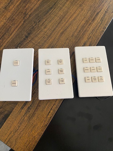 Savant LiteTouch Low Voltage Keypad - Used - White - Variety - Each
