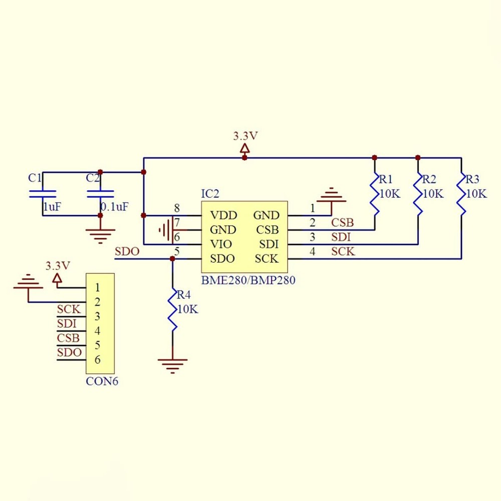 BME280/BMP280 Atmospheric Pressure Sensor Temperature Humidity Sensor Module