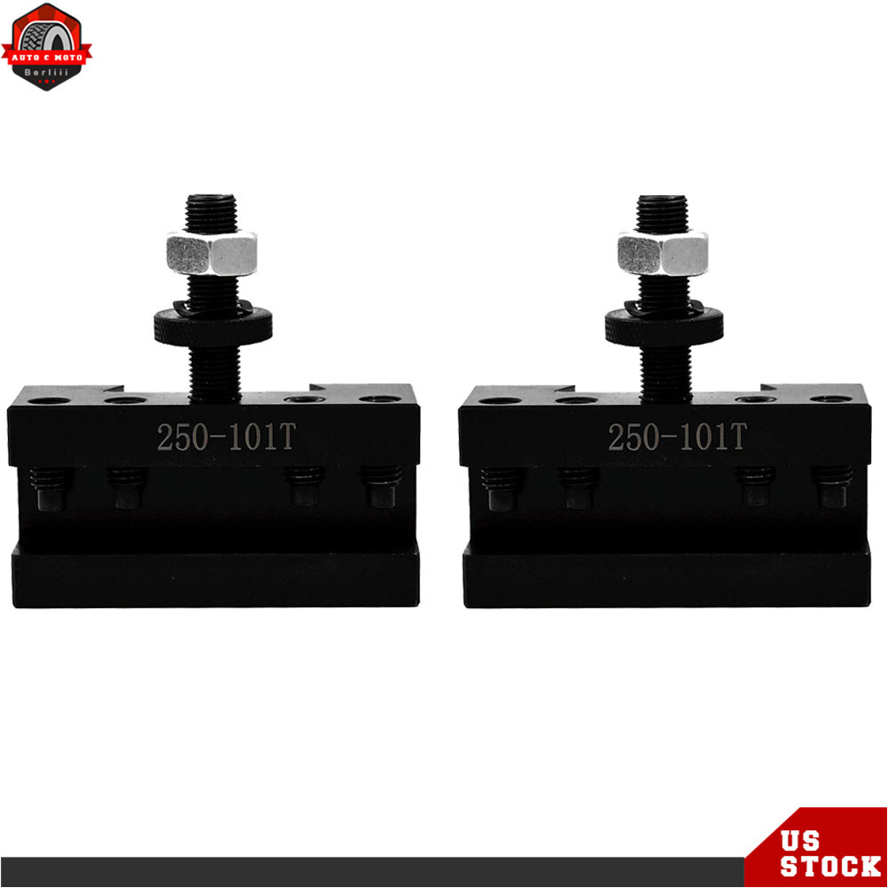 2Pcs AXA #1 250-101 XL Oversize Quick Change Tool Post Turning & Facing Holder