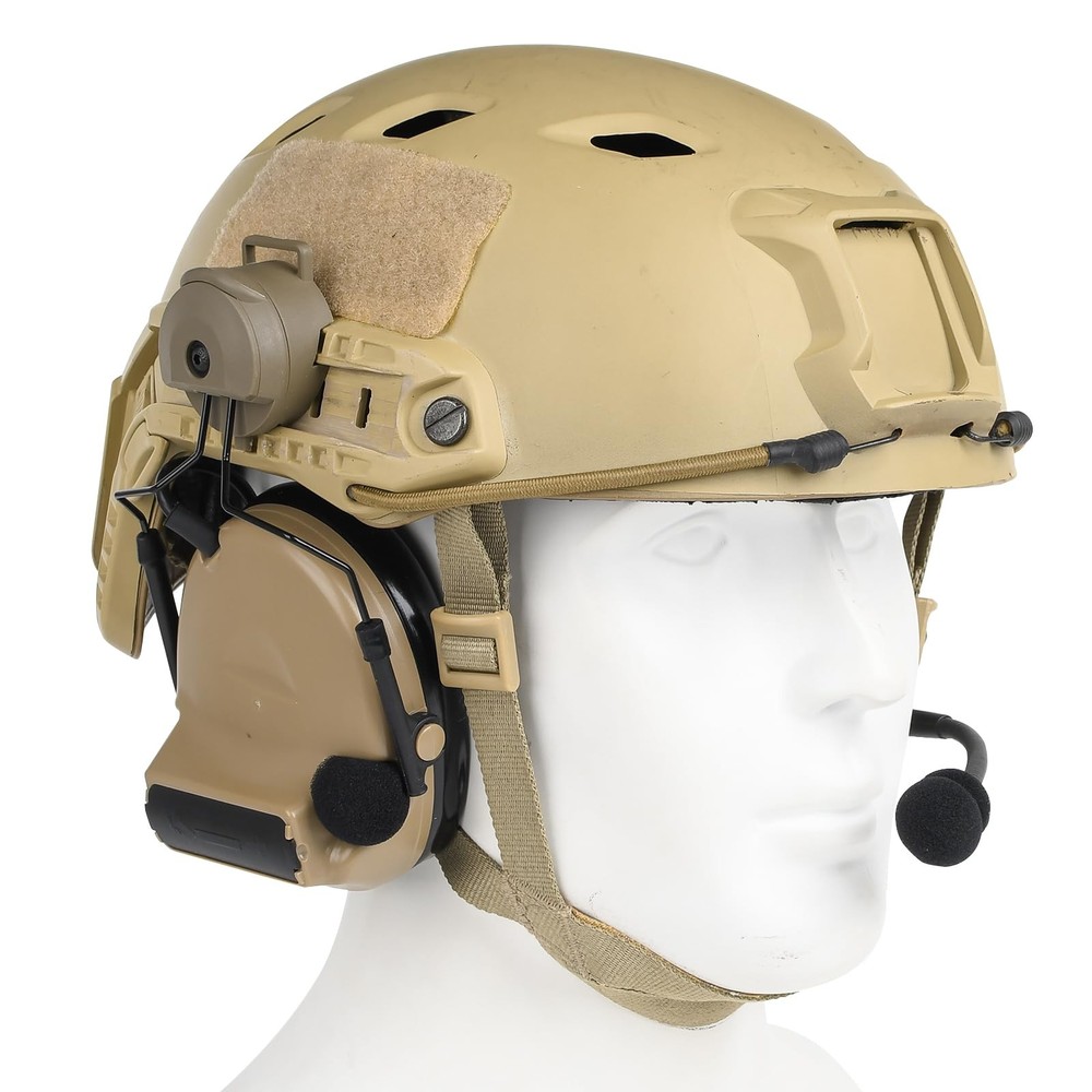 Comta 2 Tactical Headset with Arc Rail Adapter Multi-Angle WZ212-DE, Tan