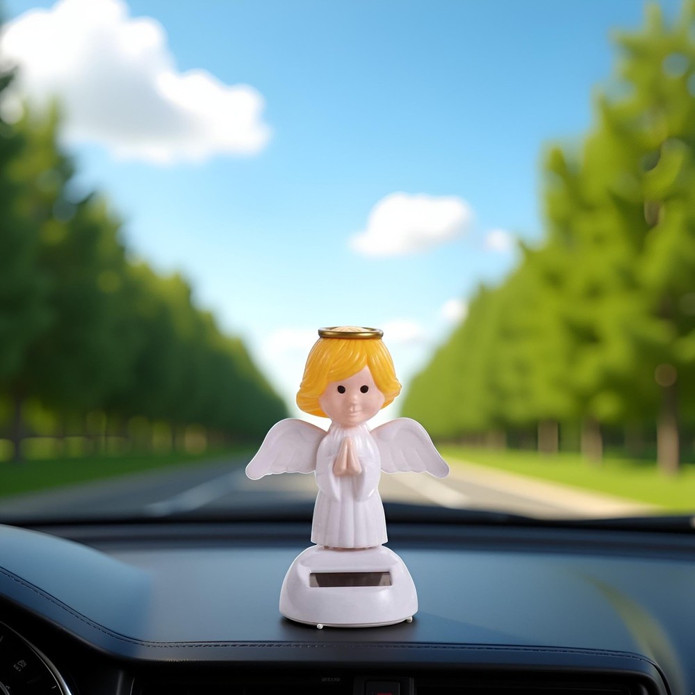 White Solar Powered Dancing,Angel Dancing Figures,Solar