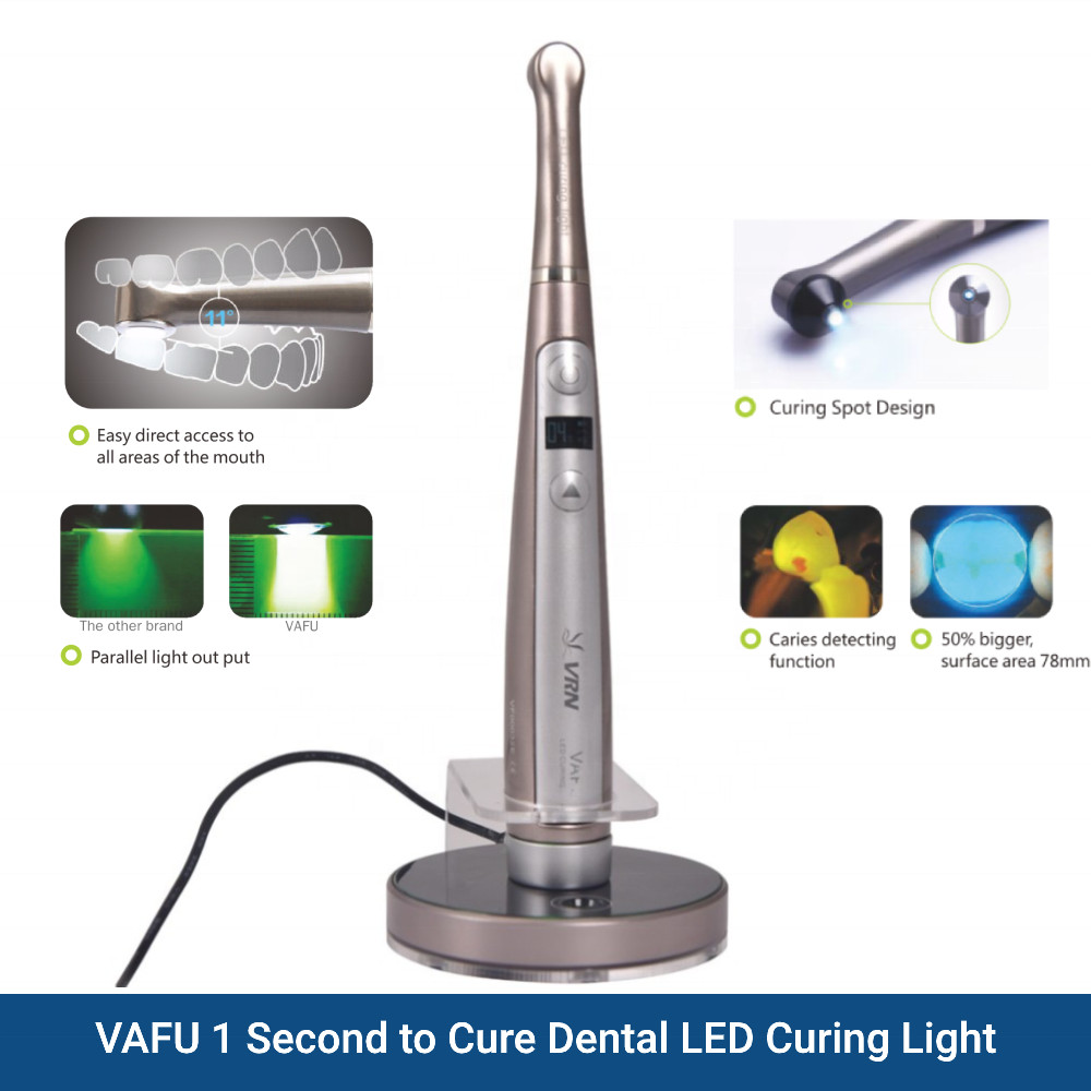 Dental Wireless LED Curing Light 1 Sec Curing 3200mW/cm² with 4 Powerful LEDs US