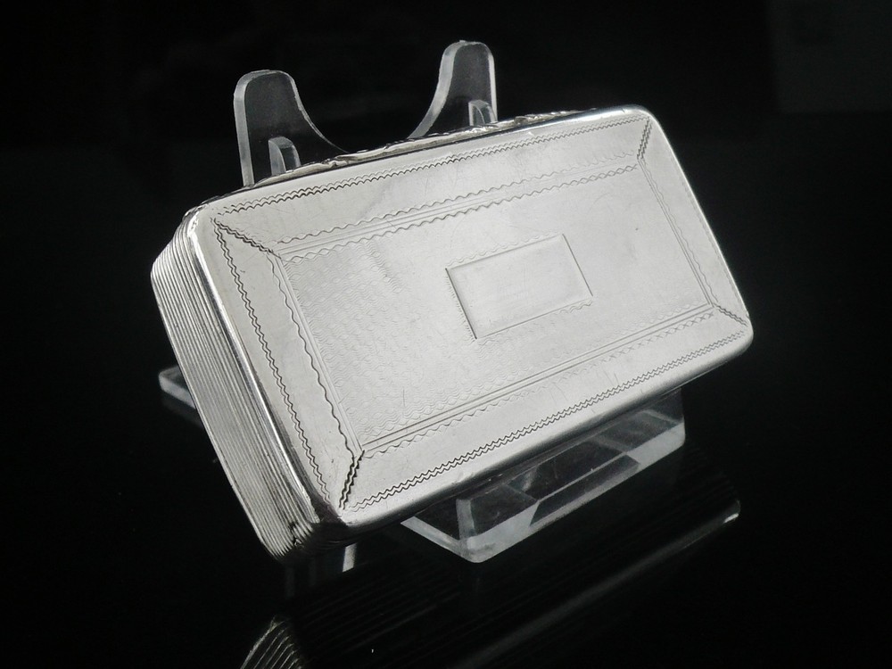 Antique Sterling Silver Snuff Box, Edward Smith, Birmingham 1835