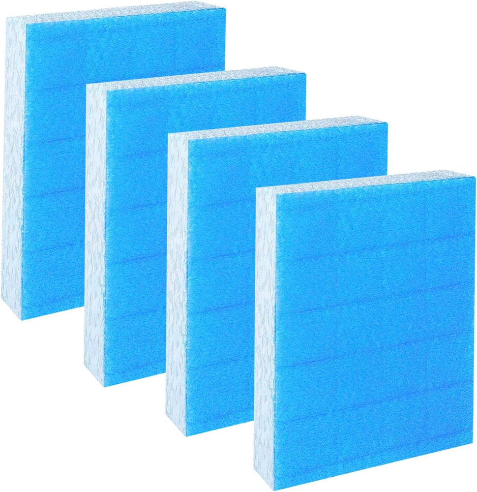 Honeywell T & Wicks Replacement, 4-Pack with Blue Pre-Filter Layer - Compatible