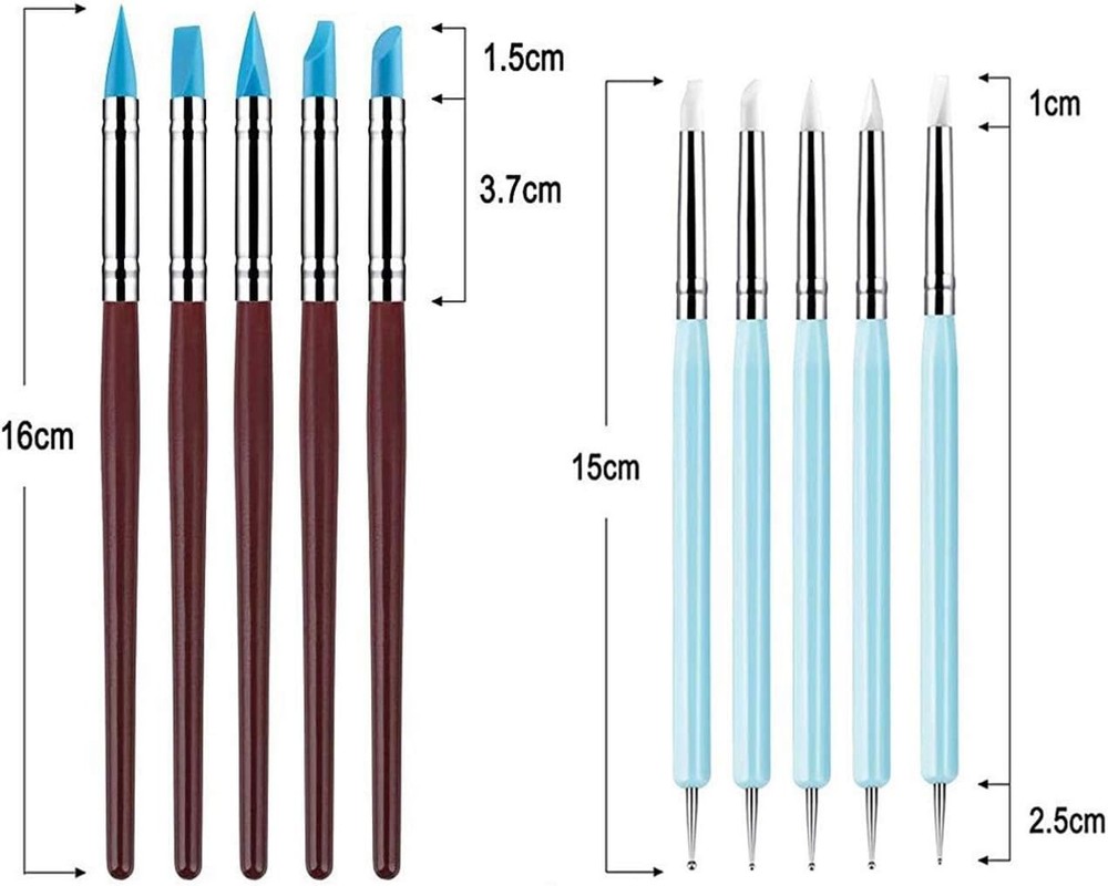 10-Piece Professional Clay Sculpting Tools - Ideal for All Artistic Projects