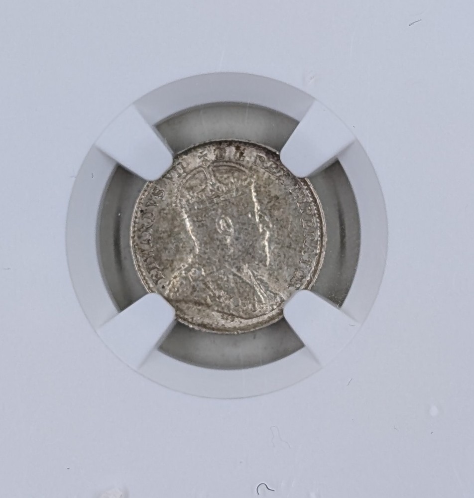 1907 Canada MS61 5 Five 5 Cent Silver Piece NGC Graded