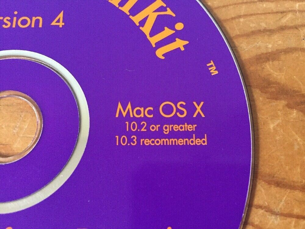 Writers Dream Kit Version 4 Mac OS X 10.2 Windows XP Software Installation CD