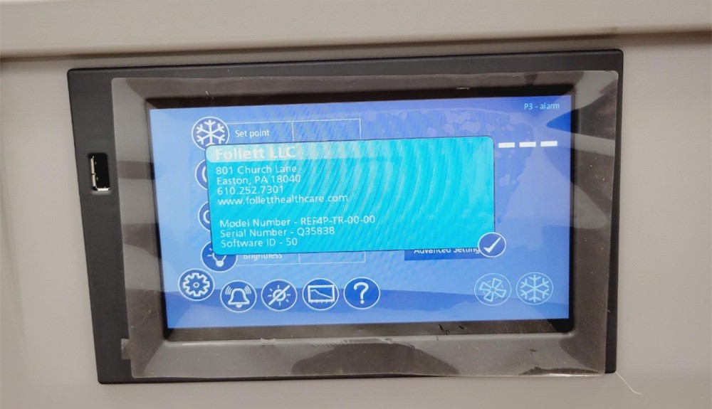 Follett Performance Plus REF4P-TR-00-00 Undercounter Refrigerator DEMO
