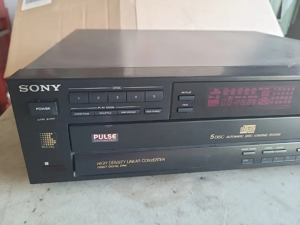 Sony Compact 5 Disc Player Changer CDP-C515
