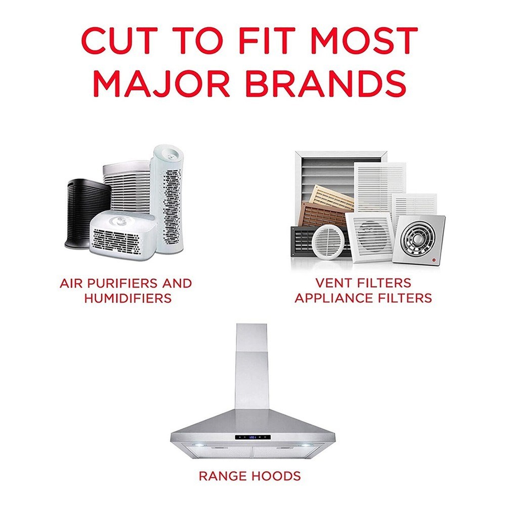 High Density Carbon Filter for Improved Air Quality Rangehood Charcoal Filter