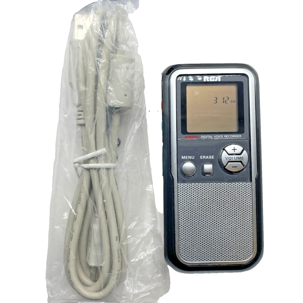 RCA Digital Voice Recorder RP5120 Voice Activated USB PC Handheld Tested Work