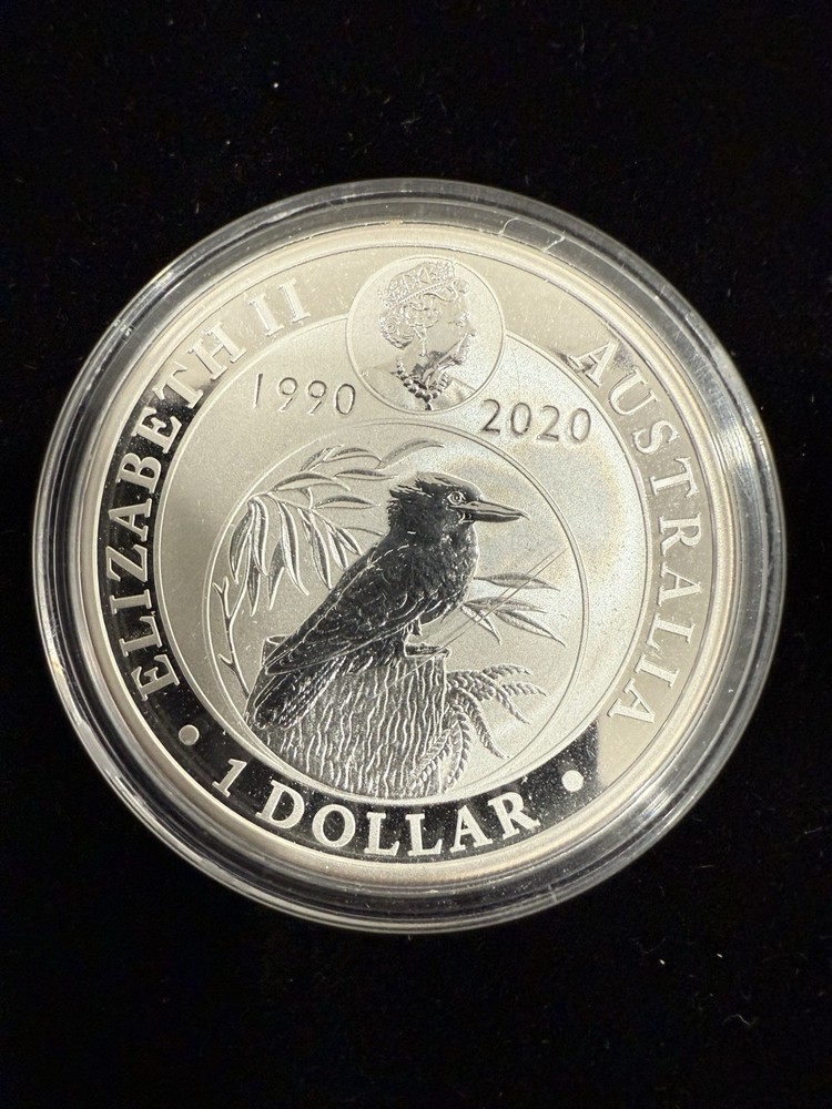 2020 Australian Silver Kookaburra 30th Anniversary Reverse Proof Like