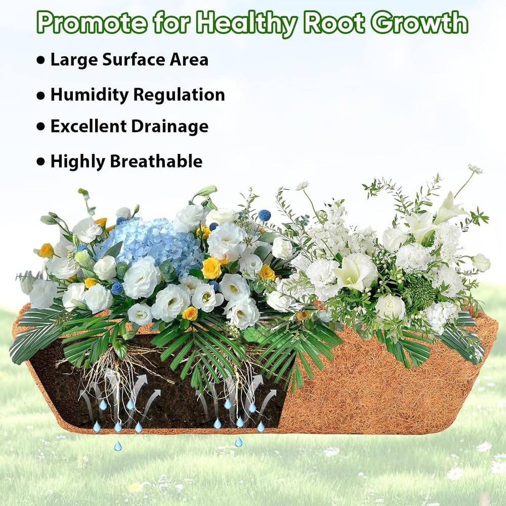 Deck Railing Planter Window Box 3 Pack 24 Inch Deck Balcony Rail Planter W/