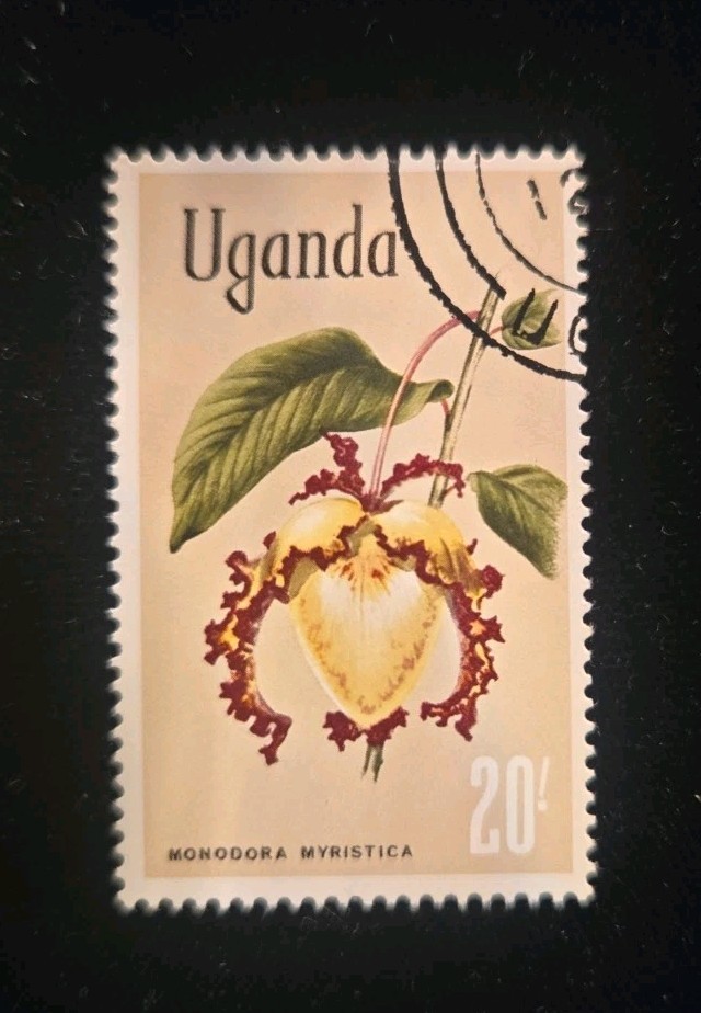 Uganda Stamps With Flowers CTO