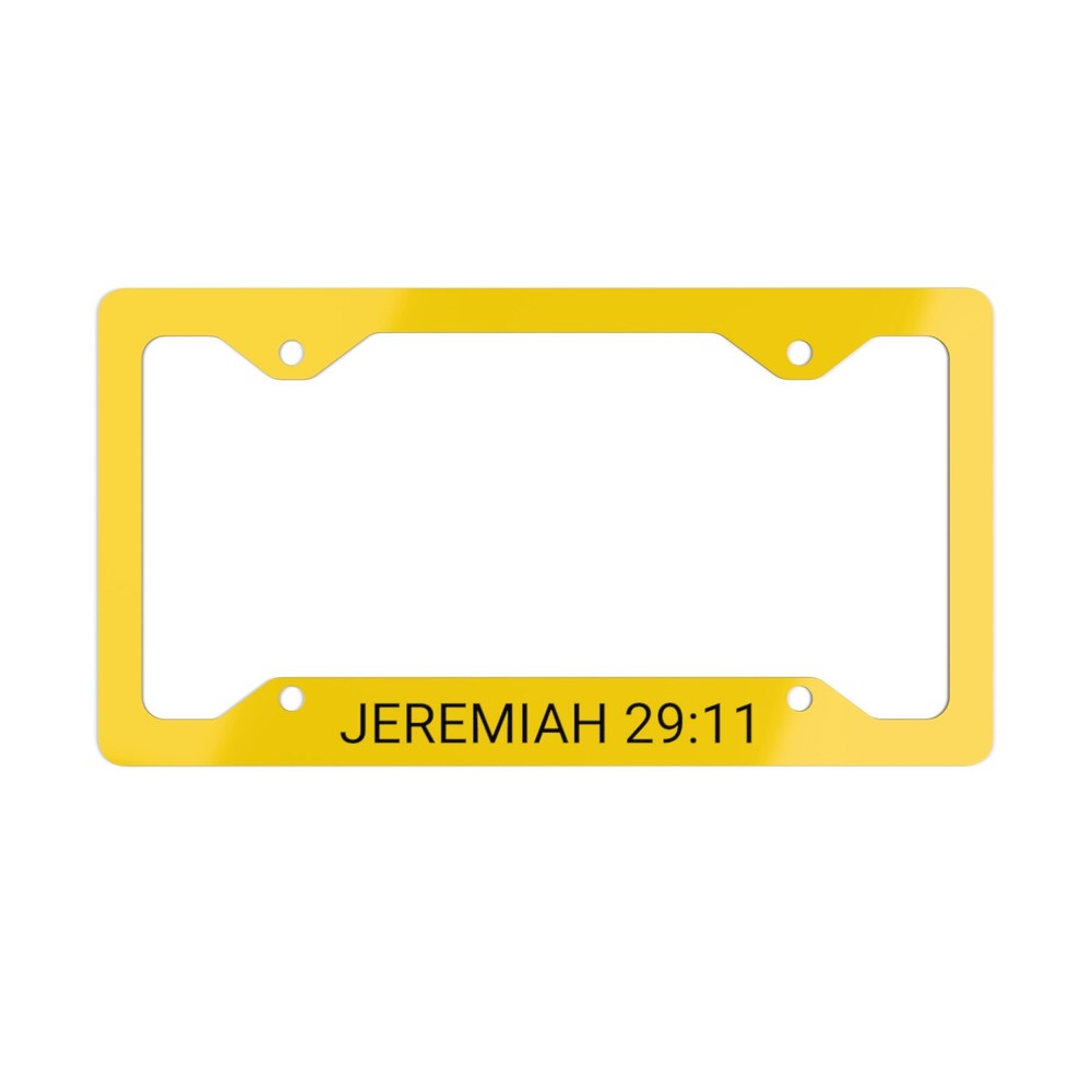 Jeremiah 29:11 License Plate Frame Christian License Plate Frame