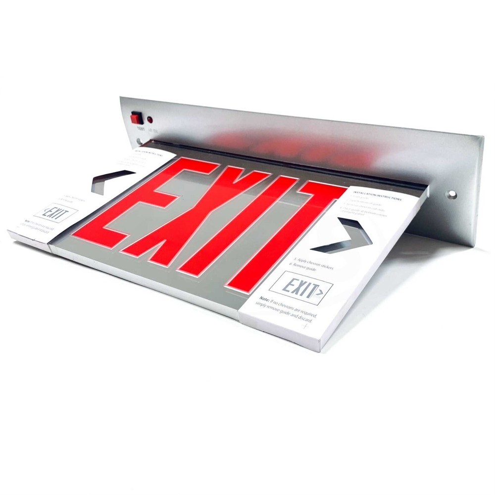 CEL-2-B-RM-BA-R Mule Recessed Mount Edge-Lit LED Exit Sign