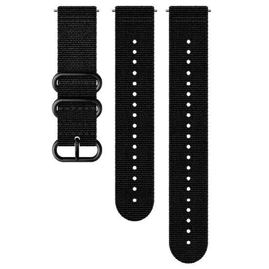 Genuine Suunto 24mm Explore 2 Textile Strap Black Black Size M+L