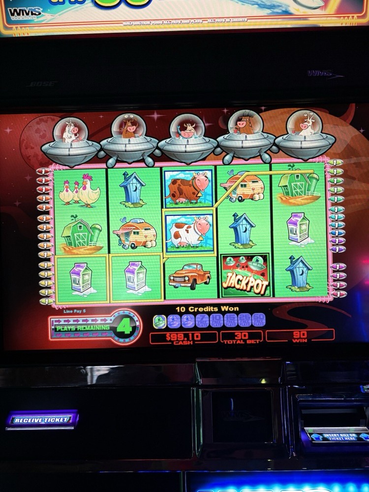 WMS BB2 SLOT MACHINE SOFTWARE GAME CARD ONLY INVADERS FROM PLANET MOOLAH TESTED