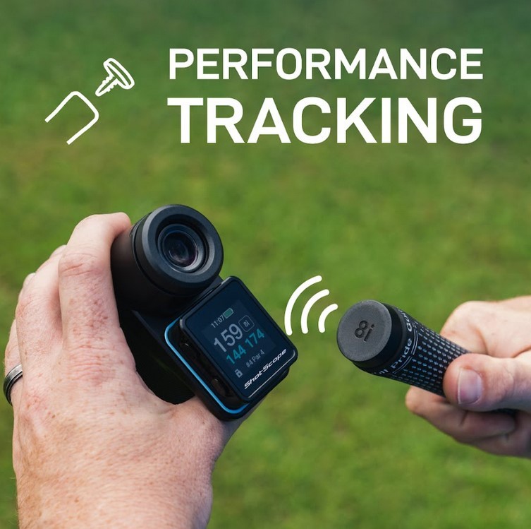 Shot Scope PRO LX+ Golf GPS, Rangefinder, & Performance Tracking, Blue