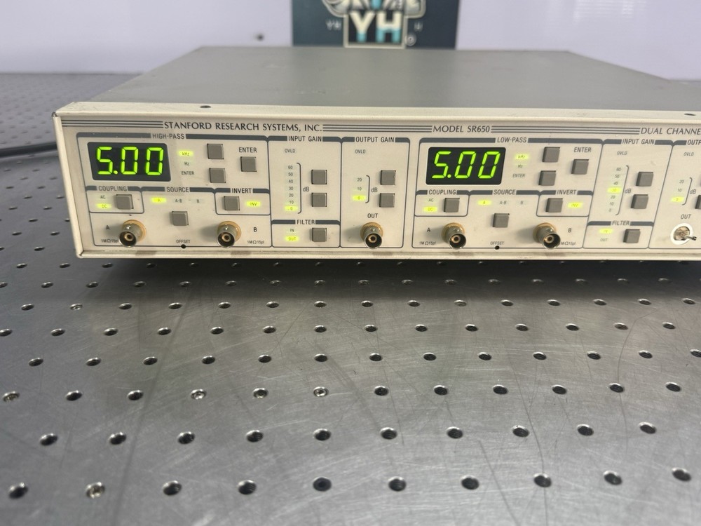 SRS SR650 Dual Channel Filter Powers On Tested AS-IS Read Desc