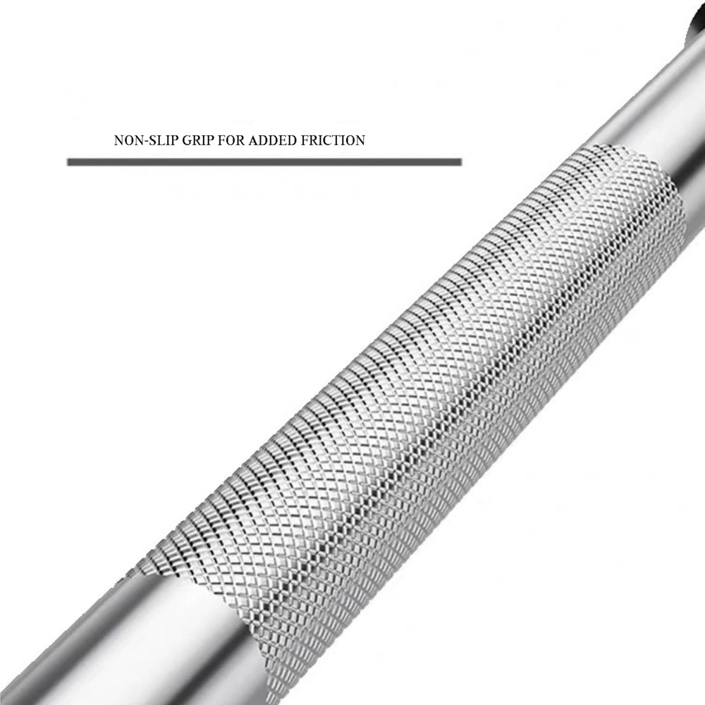 16" Olympic Dumbbell Handle Pair - Solid Adjustable Dumbbell Bars With Spring...