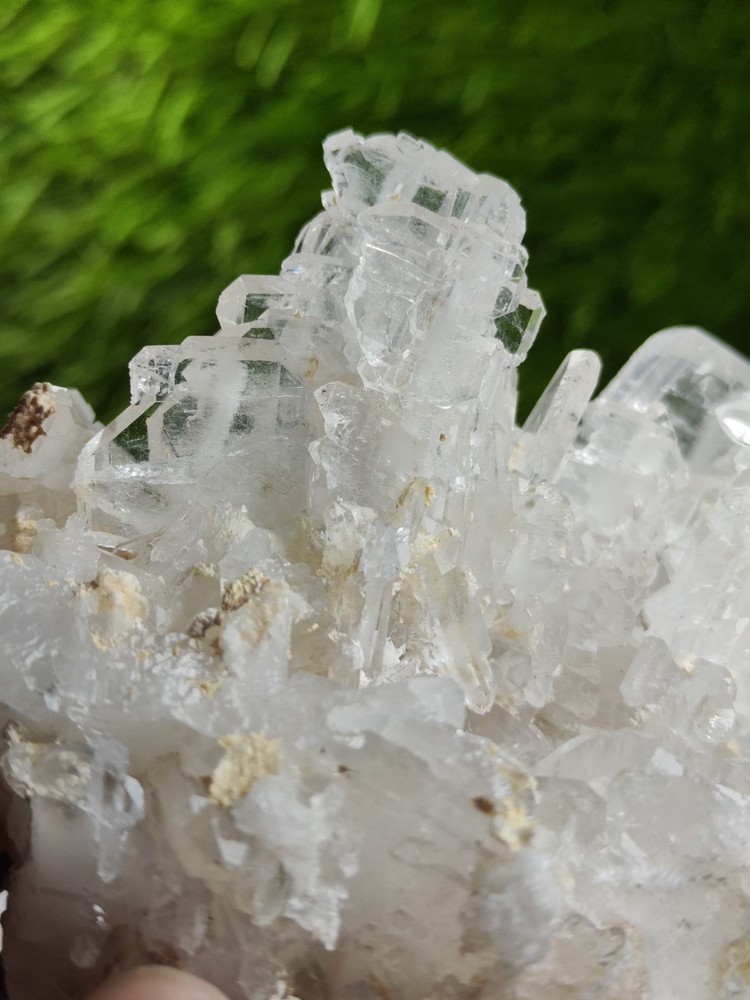 Faden Quartz DT Transparent Cluster On Matrix Has Good Luster & Nice Termination
