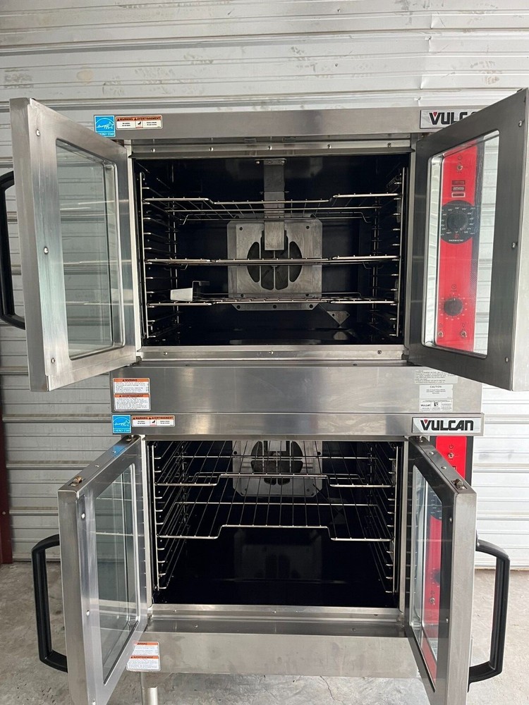 Vulcan double deck gas convection oven